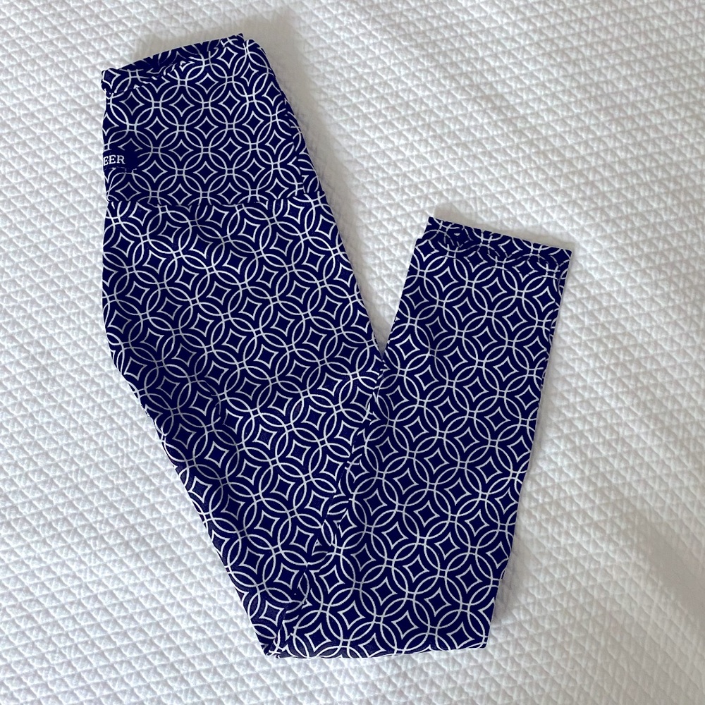 K-DEER cropped leggings in black and white XS